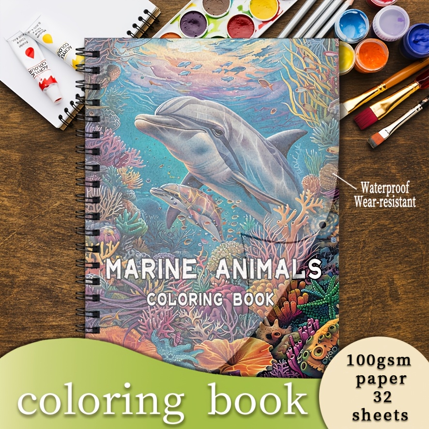 Adult Coloring Book Stress Relief - Libro da colorare - 8,3 x