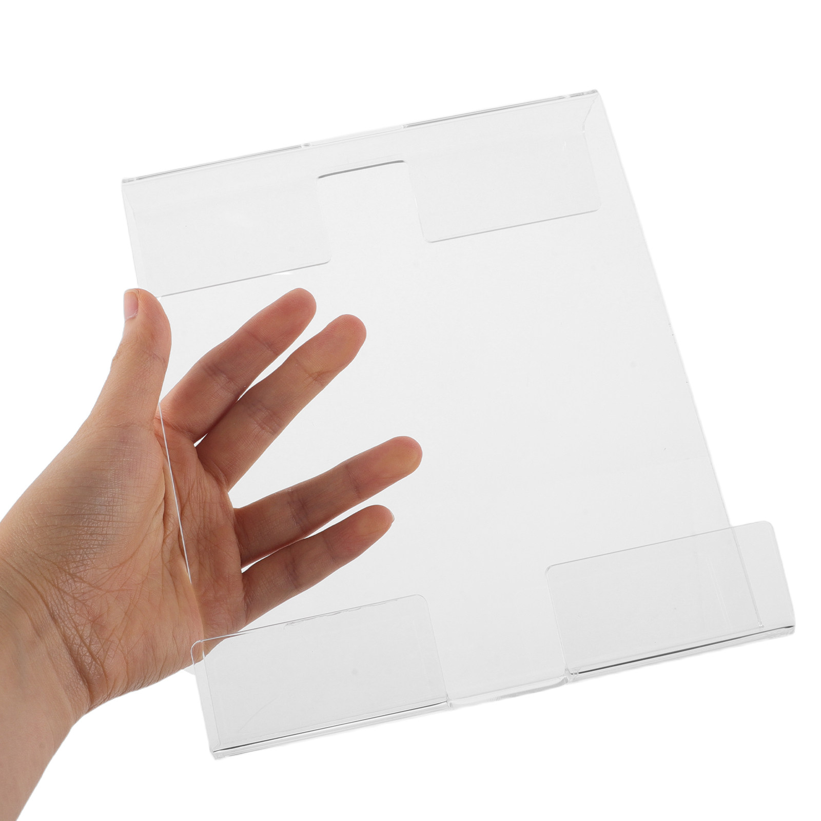 Clear Acrylic Book Stand Holder - Supporto per Lettura da Bicicletta Fitness,