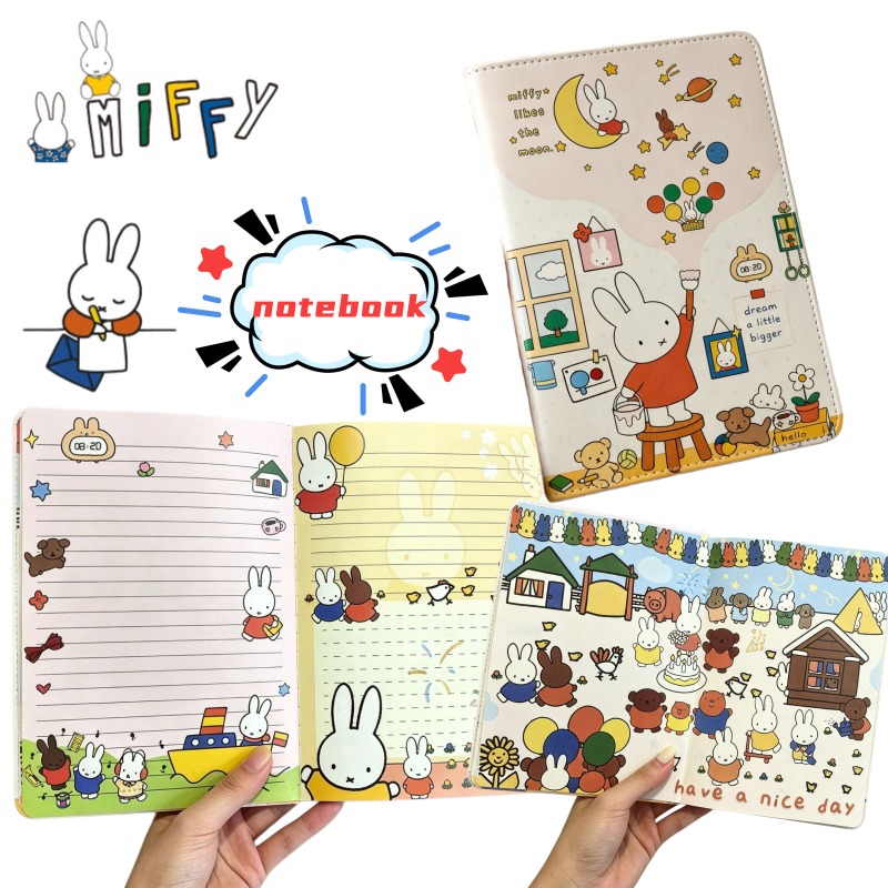Stationery Books - Nuovo Quaderno B6 Miffy con Pagine