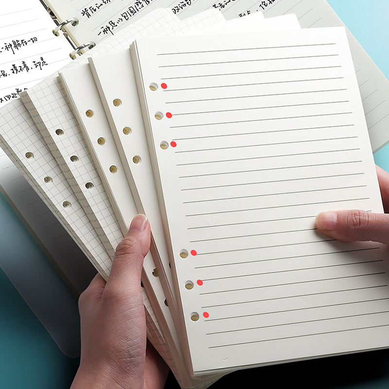 A5 Spiral Dotted Grid Notebook - Ricambio Fogli Sciolti A5 A6 per