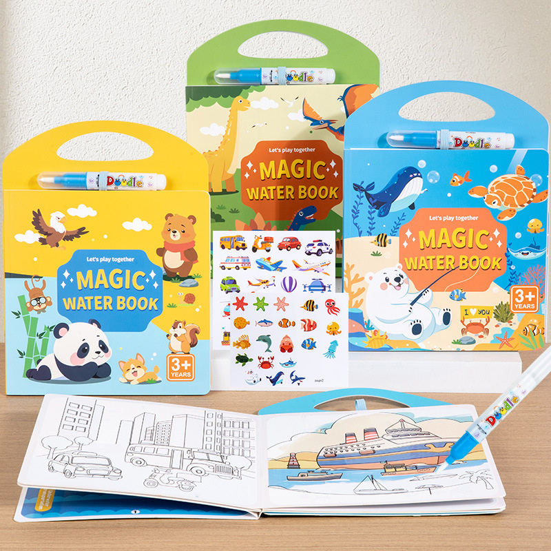 Reusable Water Magic Coloring Book - Libro magico Disegno ad acqua Giocattoli