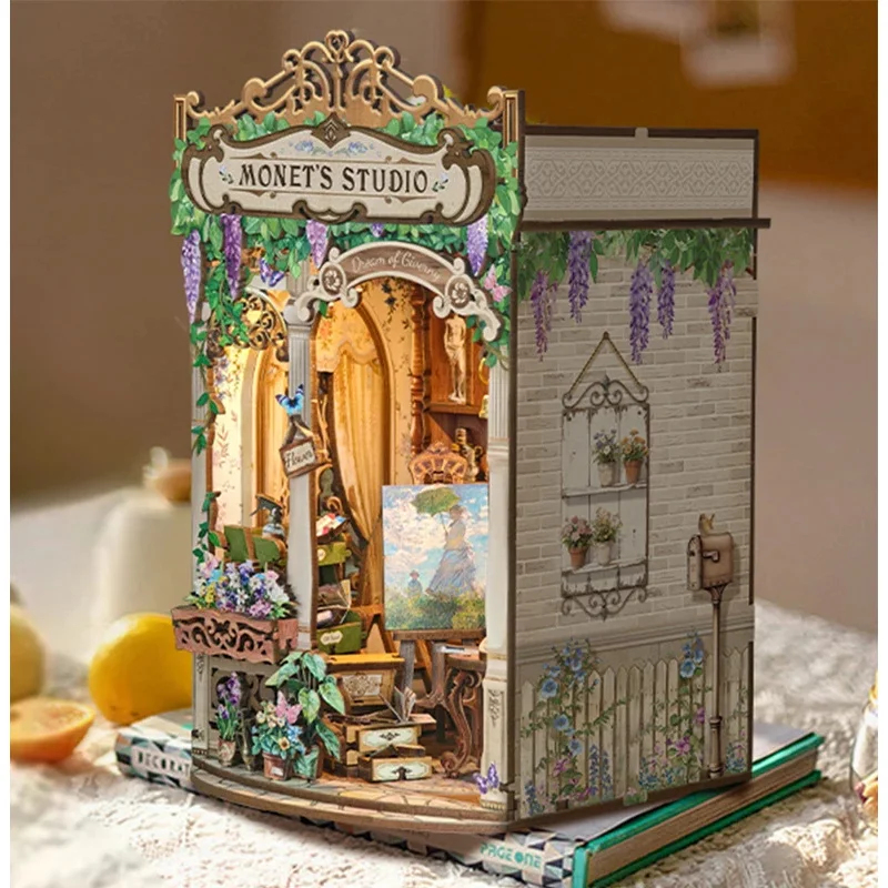 Kit Modello Fai-da-Te in Legno - Diy Wooden Book Nook Kit Shelf Insert recensione e prezzo