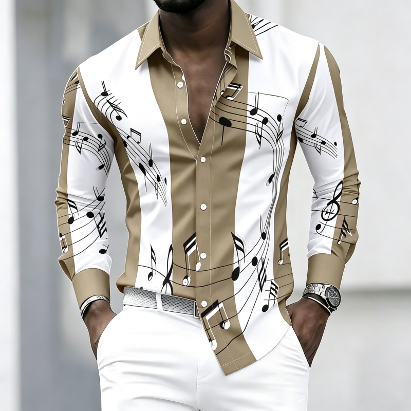 Camicia da uomo con colletto e - Music recensione e prezzo