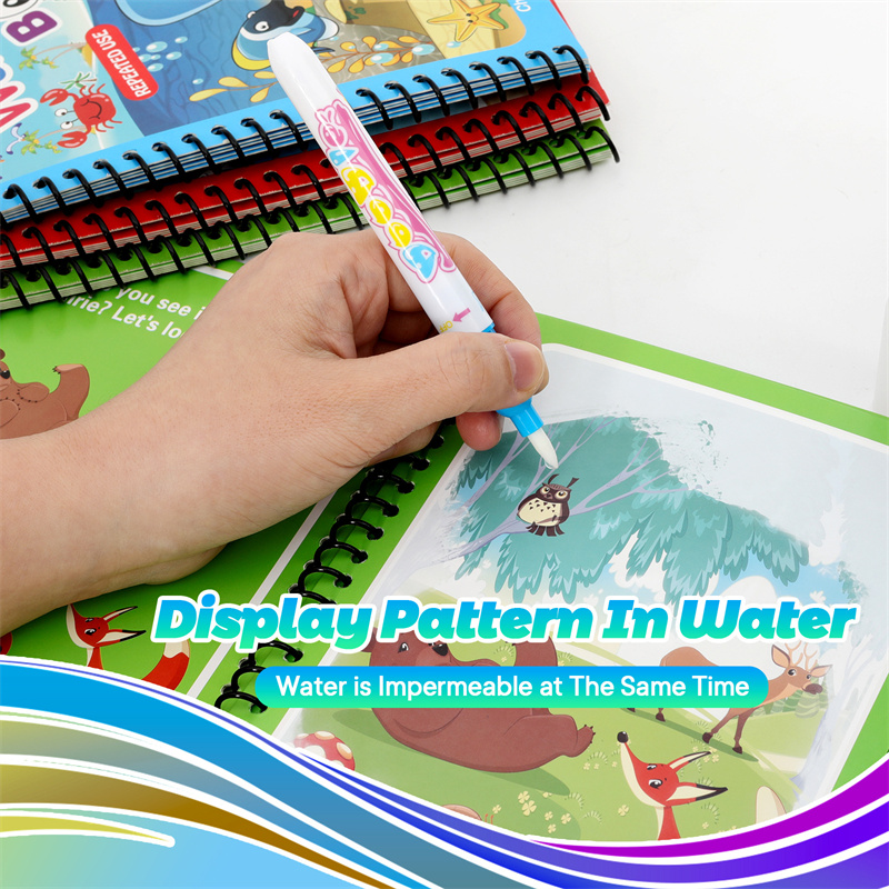 Giocattoli Montessori Libro da - Reusable Water Magic Coloring Book recensione e prezzo