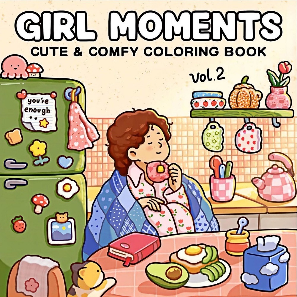 Girl Moments Libro da colorare - Adult Coloring Book Stress Relief recensione e prezzo