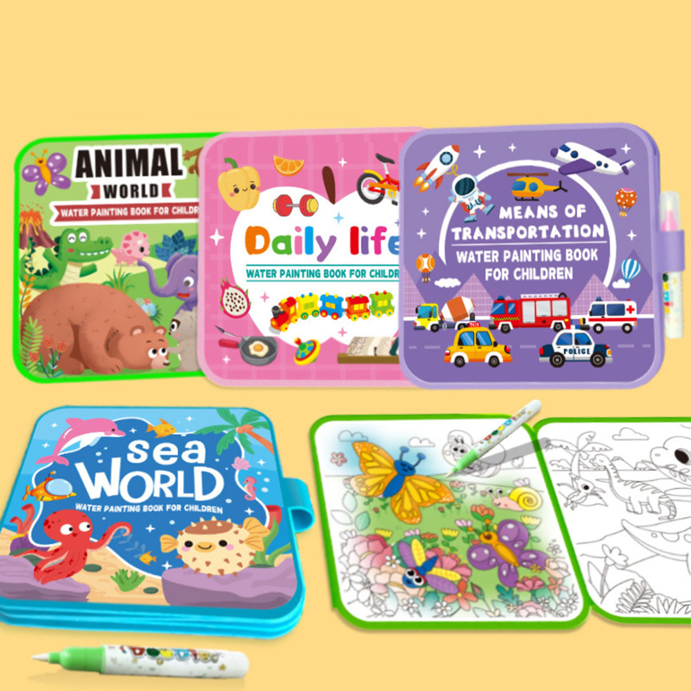 Libri da colorare per bambini  - Reusable Water Magic Coloring Book recensione e prezzo