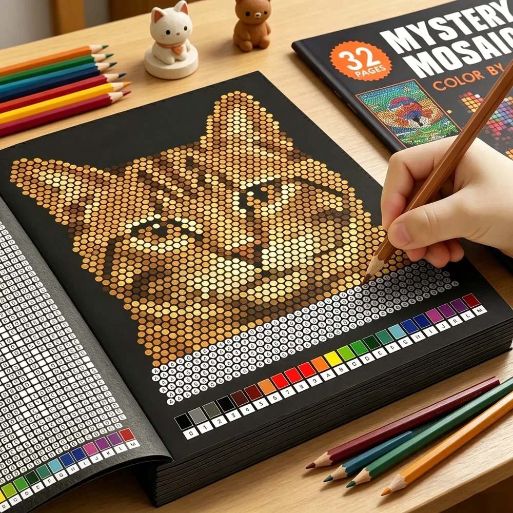 Libro da Colorare con Mosaici  - Adult Coloring Book Stress Relief recensione e prezzo
