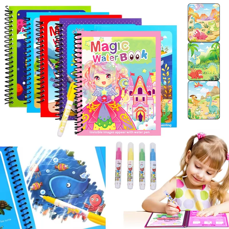 Libro da disegno magico con ac - Reusable Water Magic Coloring Book recensione e prezzo