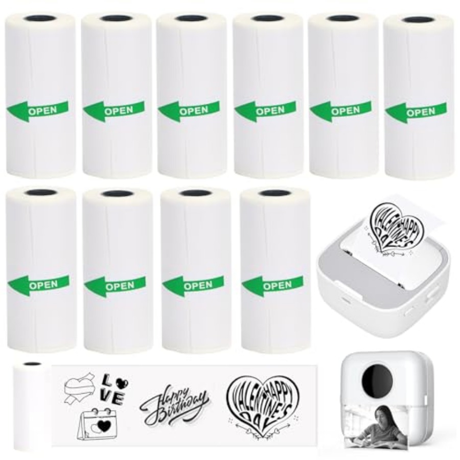 10 rotoli di carta termica ade - Mini Pocket Thermal Printer Paper Roll recensione e prezzo