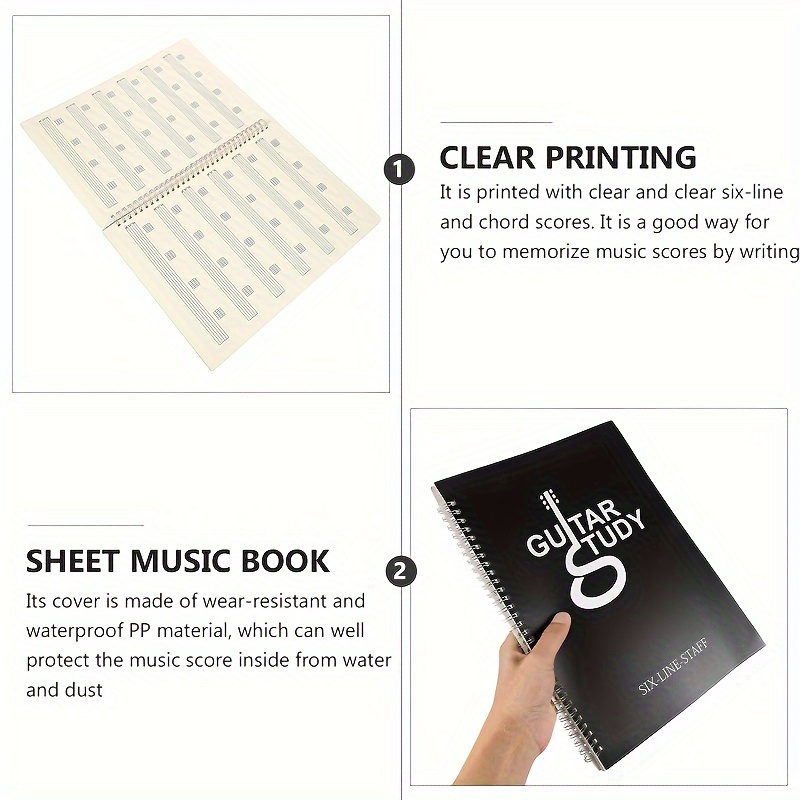 Taccuino da tavolo per chitarr - Blank Sheet Music Notebook recensione e prezzo