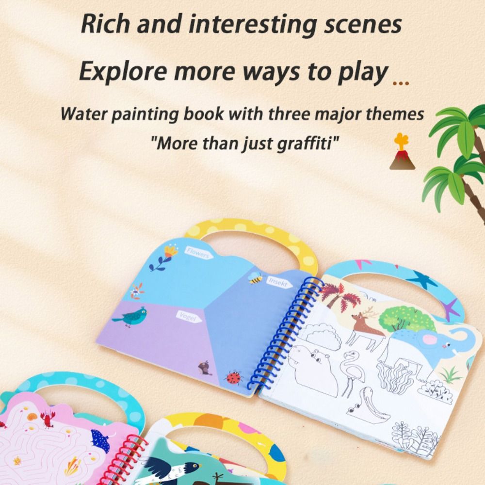 Libro da disegno ad acqua riut - Reusable Water Magic Coloring Book recensione e prezzo