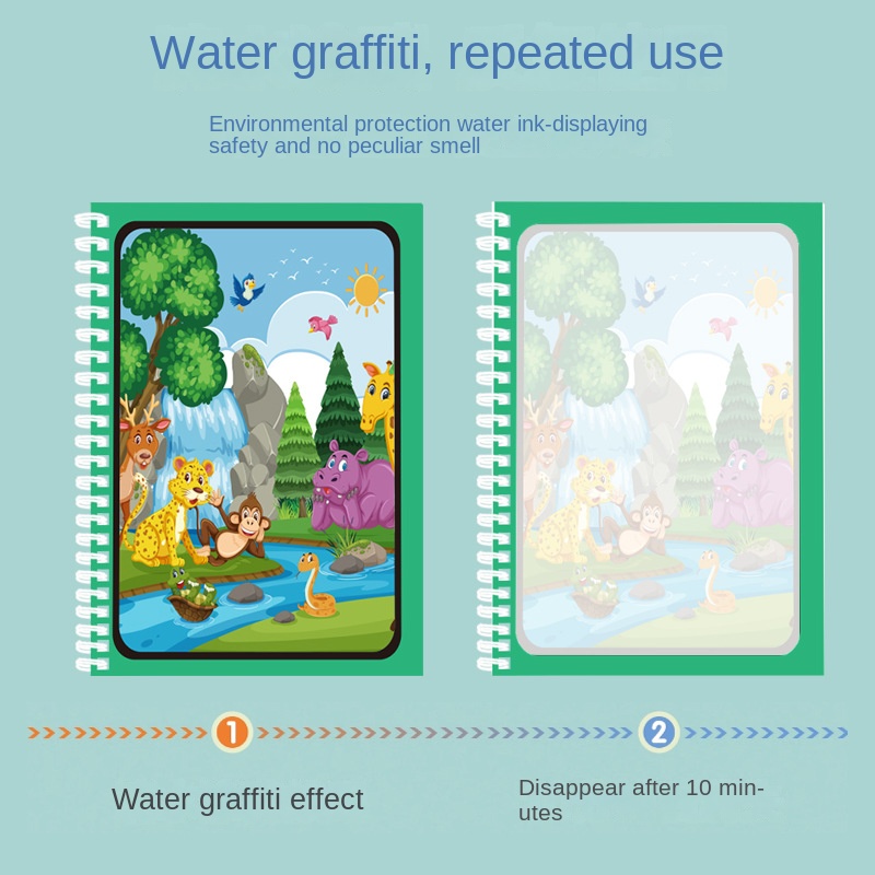 Libro da colorare riutilizzabi - Reusable Water Magic Coloring Book recensione e prezzo